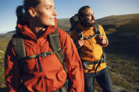 trekking en couleurs vives