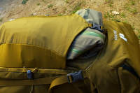 poche frontale d'un sac à dos