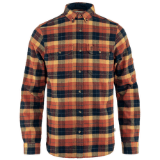 Chemises a manches longues Fjällräven Singi Heavy Flannel Shirt Men Autumn Leaf-Dark Navy