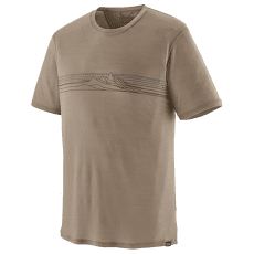 T-shirt a manches courtes Patagonia Capilene® Cool Merino Graphic Shirt Men Strata Stripe: Seabird Grey