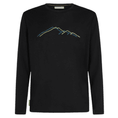 T-shirt a manches longues Icebreaker Merino 150 Tech Lite LS Tee Rainer Ridge Men BLACK