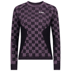 T-shirt a manches longues Mons Royale Ascender Merino Seamless Long Sleeve Women Mauve / Black
