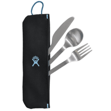 Ensemble Hydro Flask FLATWARE SET STAINLESS / POUCH RAIN 001 Black