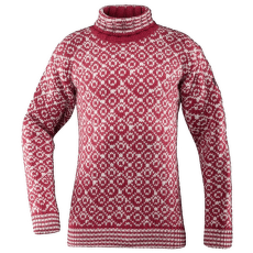 Pull Devold Svalbard Sweater High Neck Men 207A HINDBERRY/OFFWHITE