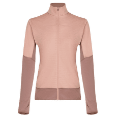 Sweat-shirt Icebreaker Merino Blend 300 RealFleece™ Descender LS Zip Women SUMMIT/BLUSH/CB
