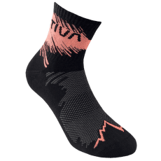 Chaussettes La Sportiva TRAIL RUNNING SOCKS Black/Flamingo