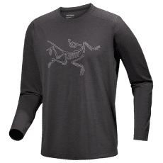 T-shirt a manches longues Arcteryx Cormac Logo LS Men Black Heather / Solitude