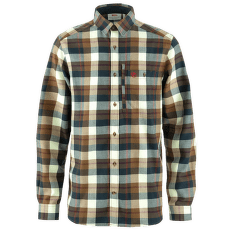 Chemises a manches longues Fjällräven Fjallglim Shirt Men Wood Brown-Chalk White