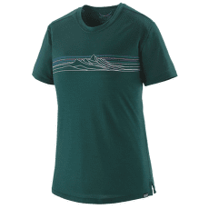 T-shirt a manches courtes Patagonia Cap Cool Merino Graphic Shirt Women Strata Stripe: Cascade Green