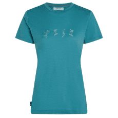 T-shirt a manches courtes Icebreaker Merino 150 Tech Lite SS Tee Snow Day Women TOPAZ