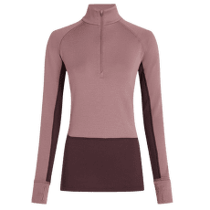T-shirt a manches longues Icebreaker Merino 260 ZoneKnit™ LS Half Zip Women JAVA/SUMMIT/CB