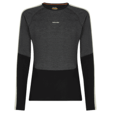 T-shirt a manches longues Icebreaker Merino 200 Oasis+ LS Crewe Men BLACK/JET HTHR/UNDYED/CB