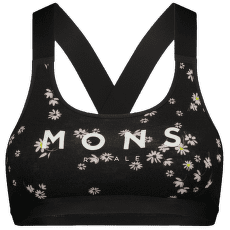 Brassiere Mons Royale Stela X-Back Bra Women Black Daisy