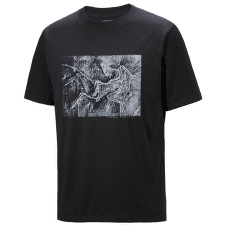 T-shirt a manches courtes Arcteryx Kragg Cotton Lithographica SS Men Black