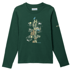 T-shirt a manches longues Columbia Dobson Pass™ Long Sleeve Graphic Tee Boys Rain Forest, Hike On 325