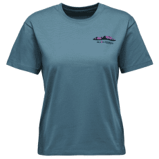 T-shirt a manches courtes Black Diamond Mountainscape SS Tee Women Creek Blue