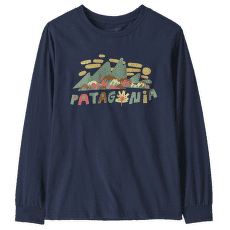 T-shirt a manches longues Patagonia Long-Sleeved Graphic T-Shirt Kids Fitz Roy Foliage: New Navy
