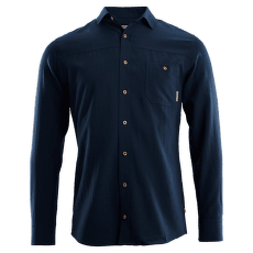 Chemises a manches longues Aclima LeisureWool Woven Wool Shirt Men Navy Blazer