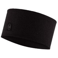 Bandeau Buff MERINO WIDE HEADBAND SOLID SOLID BLACK