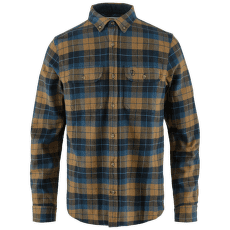 Chemises a manches longues Fjällräven Singi Heavy Flannel Shirt Men Dark Navy-Buckwheat Brown