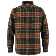 Chemises a manches longues Fjällräven Övik Twill Shirt Men Autumn Leaf-Dark Navy
