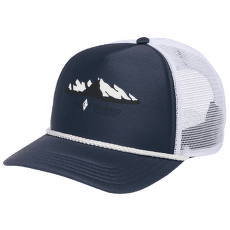 Casquette de baseball Black Diamond Flat Bill Trucker Hat Charcoal-White Mountainscape
