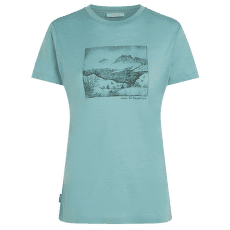 T-shirt a manches courtes Icebreaker Merino 150 Tech Lite SS Tee Sunrise Summit Women HYDRO