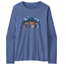 T-shirt a manches longues Patagonia L/S Cap Cool Daily Graphic Shirt Women Fitz Roy Foliage: Current Blue X-Dye