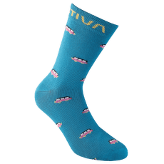 Chaussettes La Sportiva OUTDOOR FUN SOCKS Turchese/Fucsia