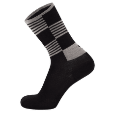 Chaussettes Mons Royale Atlas Merino Crew Sock Black Check