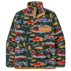 Sweat-shirt Patagonia Lightweight Synch Snap-T Pullover Men Salmon Energy: Old Growth Green