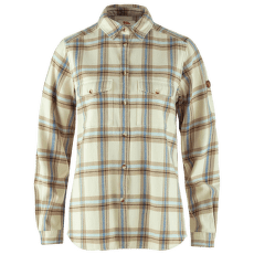 Chemises a manches longues Fjällräven Övik Heavy Flannel Shirt Women Chalk White-Fossil