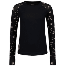 T-shirt a manches longues Mons Royale Bella Merino Air-Con LS Women Black Daisy