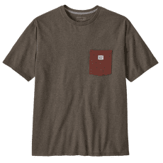 T-shirt a manches courtes Patagonia Shop Sticker Pocket Responsibili-Tee Men Marlow Brown