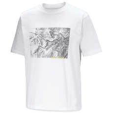 T-shirt a manches courtes Arcteryx Kragg Cotton Lithographica SS Men White Light