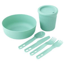 Ensemble Sea to Summit Passage Dinnerware Set - [1P] [6 Piece] Aqua Sea Blue