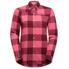 Chemises a manches longues La Sportiva RAMBLER FLANNEL SHIRT WOMEN Redwood/Rosebay