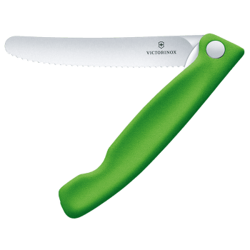 Couteau Victorinox Swiss Classic Foldable Paring knife, wavy Green