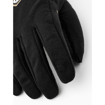 Gants Hestra Merino Windwool Liner - 5 finger Svart