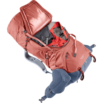 Sac a dos deuter Aircontact X 60+15 SL redwood-ink