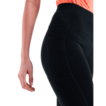 Leggings 3/4 Icebreaker Merino 260 Fastray II 20 inch High Rise 3/4 Tights Women Black