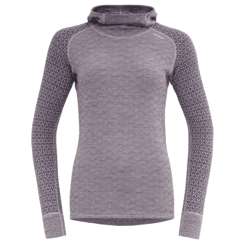 T-shirt a manches longues Devold Kvitegga Merino 230 Hoodie Women 167A ORCHID