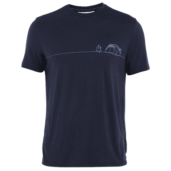 T-shirt a manches courtes Icebreaker Merino 150 Tech Lite SS Tee Single Line Camp Men Midnight Navy