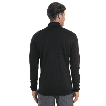 Sweat-shirt Icebreaker Merino 560 Realfleece™ Elemental LS Zip Men Black