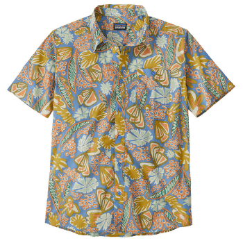 Chemises a manches courtes Patagonia Go To Shirt Men Flourish: Abundant Blue