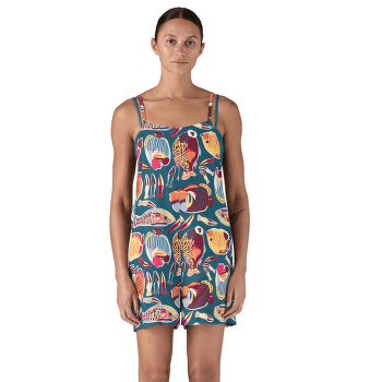 Salopette Patagonia Tidal Threads Romper Women Wrasse: Wetland Blue