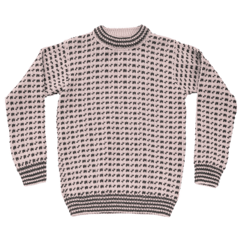 Pull Devold Original Islender Crew Neck 150B  CHALK PINK/ANTHRACITE