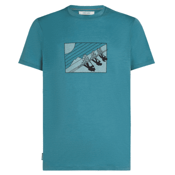 T-shirt a manches courtes Icebreaker Merino 150 Tech Lite SS Tee In The Wild Men TOPAZ