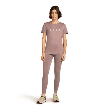 T-shirt a manches courtes Icebreaker Merino 150 Tech Lite SS Tee Snow Day Women TOPAZ