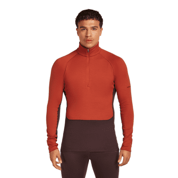 T-shirt a manches longues Icebreaker Merino 260 ZoneKnit™ LS Half Zip Men JET HTHR-011